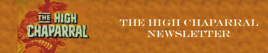 The High Chaparral Newsletter Banner