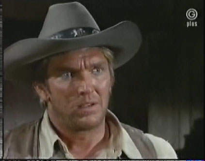 Denny Miller and Cameron Mitchell as Buck Cannon in High Chaparral Episode Way of Justice